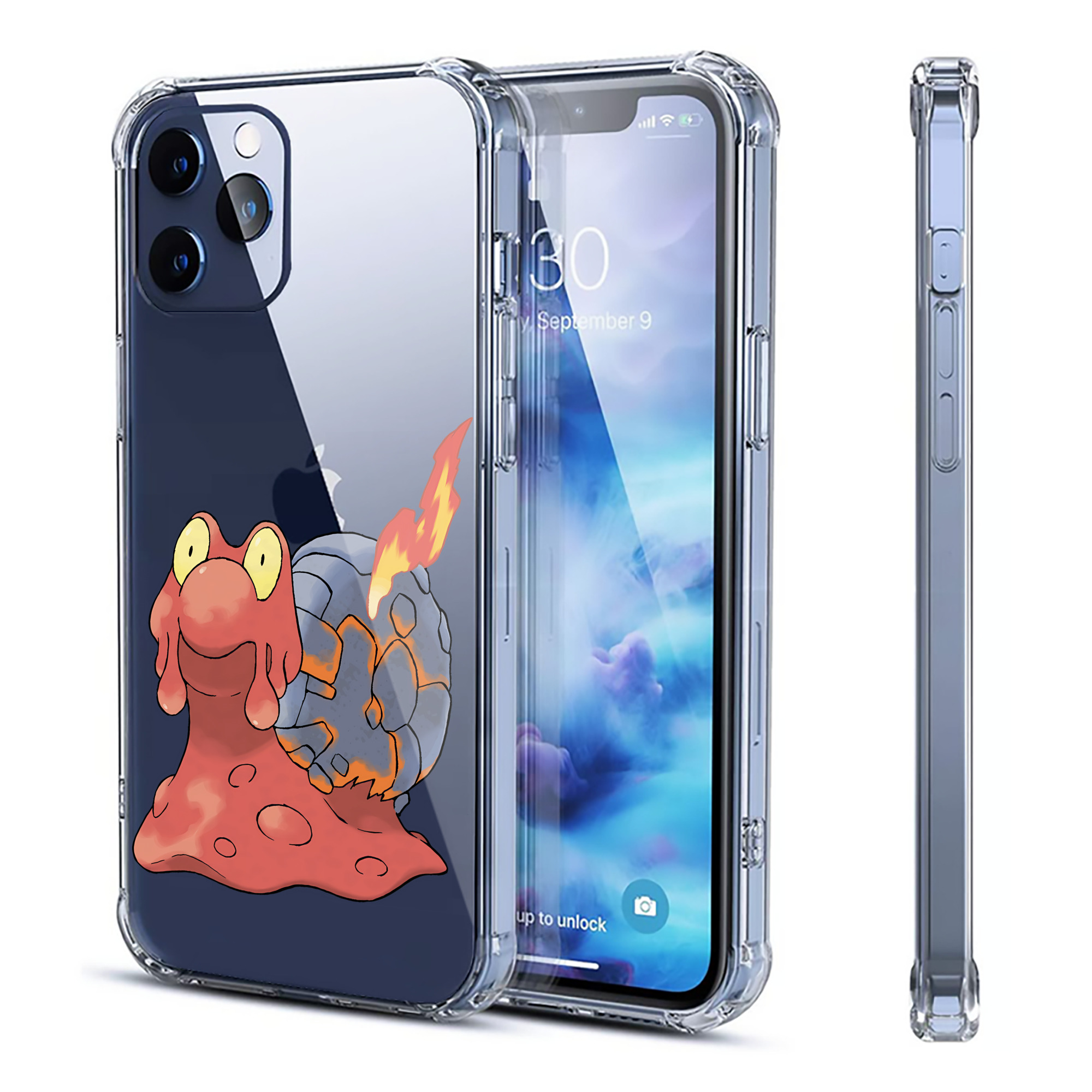 （画像用） ポケットモンスター Pokémon 【iPhone 12シリーズ対応】透明スマホケース（クリアソフトケース）